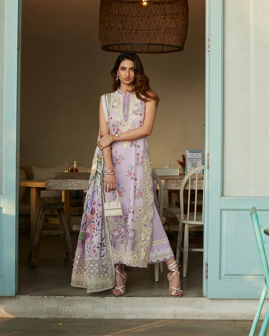 Faiza Saqlain | Liliana Luxury Lawn 24 | Nazeli -  Faiza Saqlain Luxury - Original Designer Dress - House of Maryam