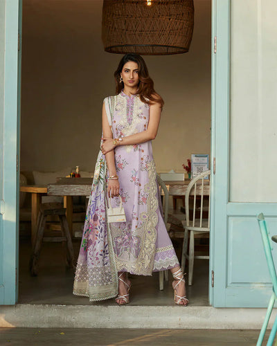 Faiza Saqlain | Liliana Luxury Lawn 24 | Nazeli -  Faiza Saqlain Luxury - Original Designer Dress - House of Maryam