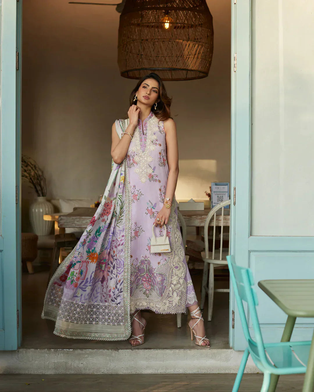 Faiza Saqlain | Liliana Luxury Lawn 24 | Nazeli -  Faiza Saqlain Luxury - Original Designer Dress - House of Maryam