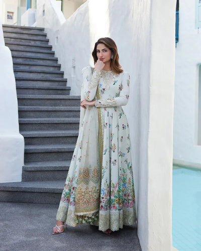 Faiza Saqlain | Liliana Luxury Lawn 24 | Avelina -  Faiza Saqlain Luxury - Original Designer Dress - House of Maryam