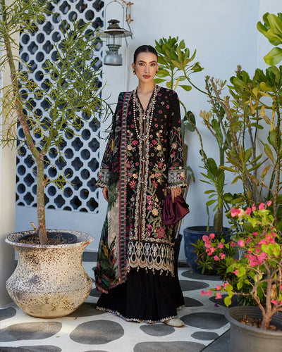 Faiza Saqlain | Liliana Luxury Lawn 24 | Merle -  Faiza Saqlain Luxury - Original Designer Dress - House of Maryam