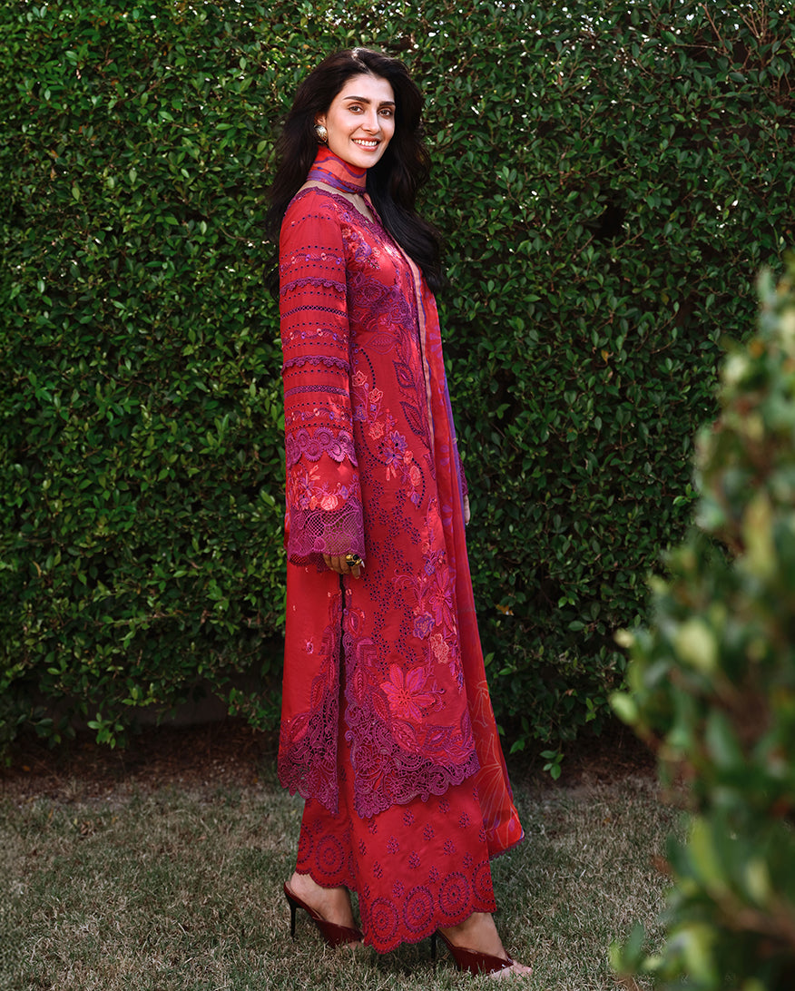 Mushq | Amoi Luxury Lawn | Falling Petals, image 2