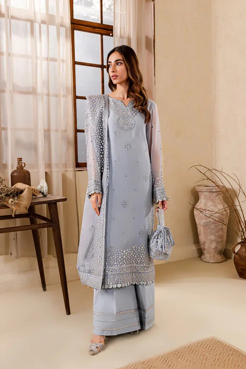 Farasha | Ritzier Festive Formals | Cosmic Sky by Designer Farasha - House of Maryam - Pakistani Designer Ethnic Wear in {{ shop.shopifyCountryName }}