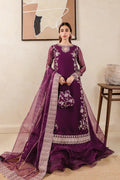 Farasha | Ritzier Festive Formals | Plum Affair by Designer Farasha - House of Maryam - Pakistani Designer Ethnic Wear in {{ shop.shopifyCountryName }}