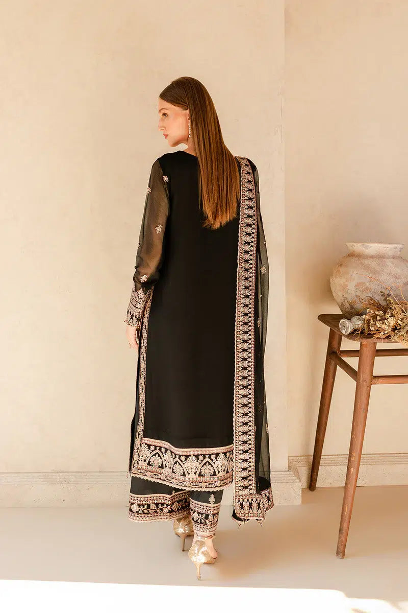 Farasha | Ritzier Festive Formals | Charcoal Nova by Designer Farasha - House of Maryam - Pakistani Designer Ethnic Wear in {{ shop.shopifyCountryName }}