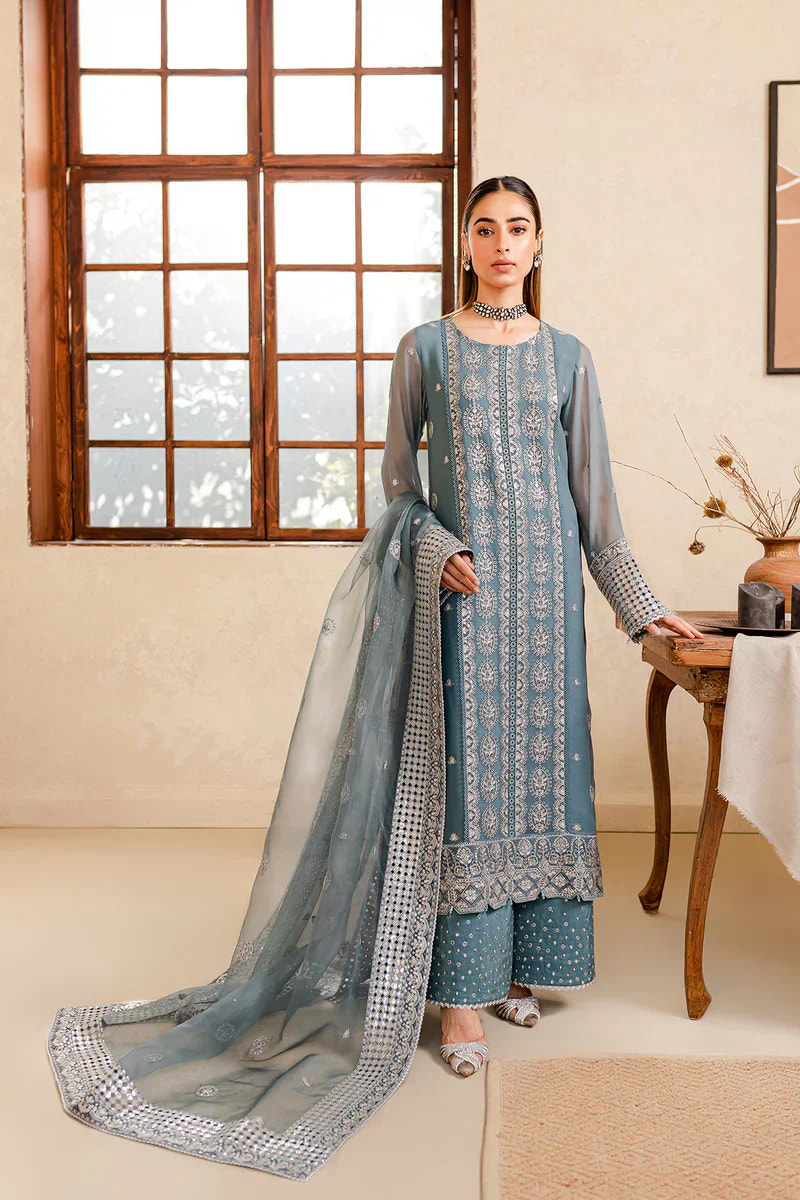 Farasha | Ritizer Festive Formals | Aqua Flora -  Farasha Formal - Original Designer Dress - House of Maryam
