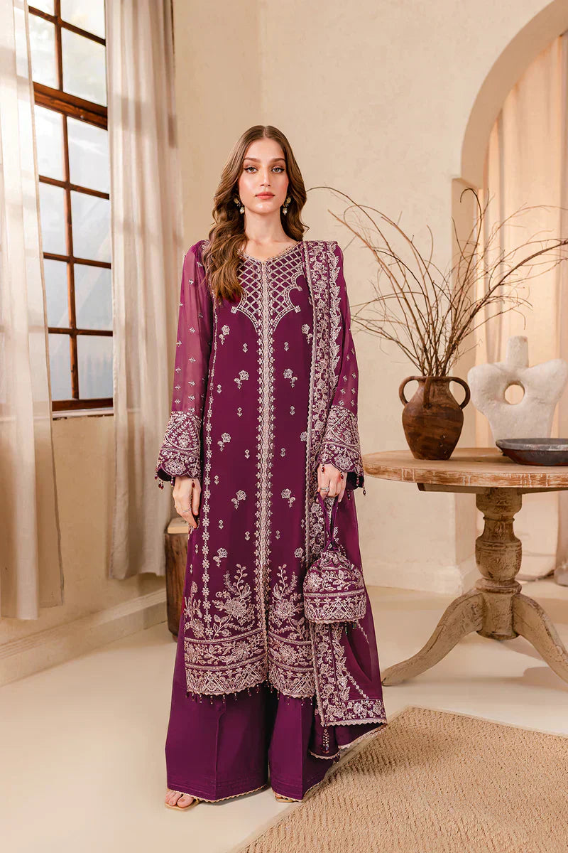 Farasha | Ritizer Festive Formals | Magenta Marvel by Designer Farasha - House of Maryam - Pakistani Designer Ethnic Wear in {{ shop.shopifyCountryName }}