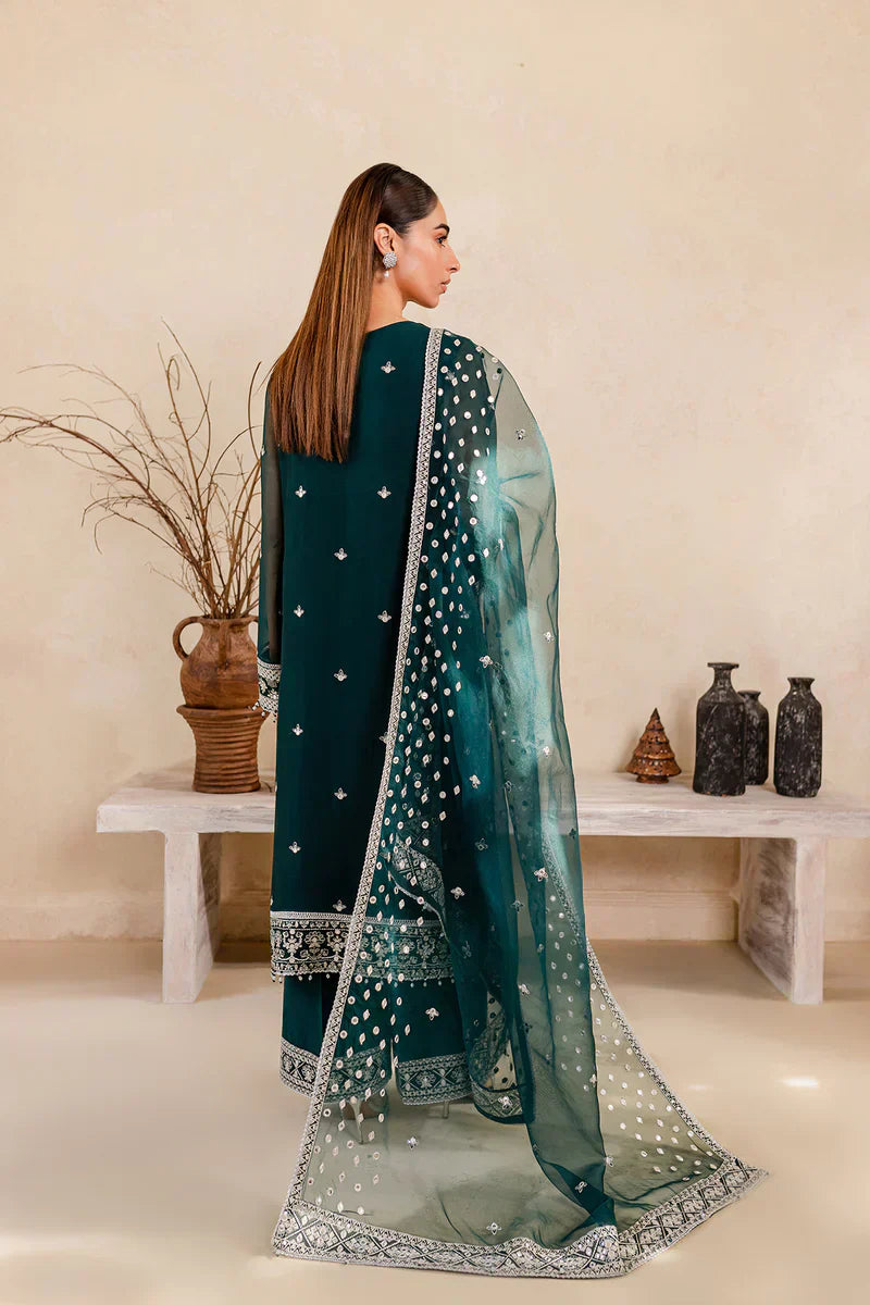 Farasha | Ritizer Festive Formals | Teal Glow by Designer Farasha - House of Maryam - Pakistani Designer Ethnic Wear in {{ shop.shopifyCountryName }}