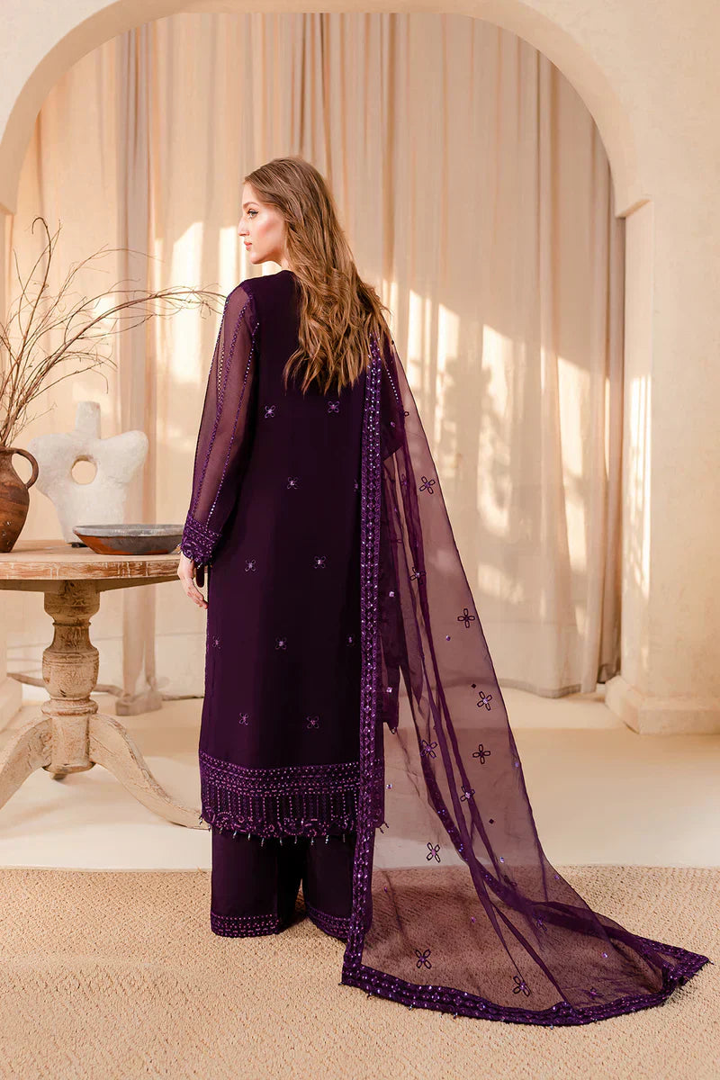 Farasha | Ritizer Festive Formals | Purple Dazzle by Designer Farasha - House of Maryam - Pakistani Designer Ethnic Wear in {{ shop.shopifyCountryName }}