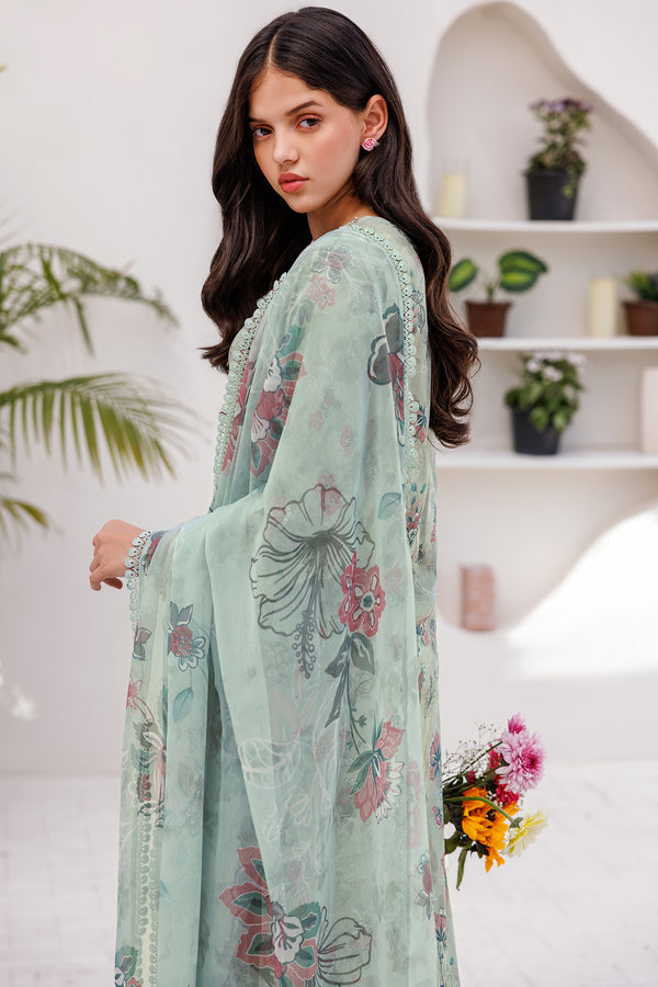 Farasha | Printed Essentials | MINT BREEZE by Designer Farasha - House of Maryam - Pakistani Designer Ethnic Wear in {{ shop.shopifyCountryName }}