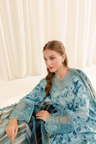 Farasha | Printed Essentials | AQUA BERYL -  Farasha Luxury - Original Designer Dress - House of Maryam