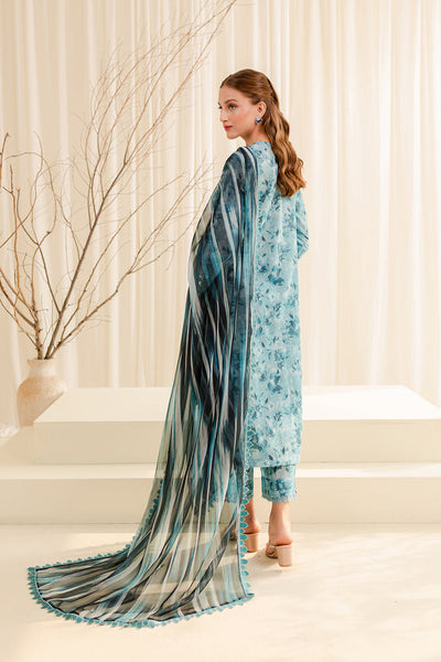 Farasha | Printed Essentials | AQUA BERYL -  Farasha Luxury - Original Designer Dress - House of Maryam