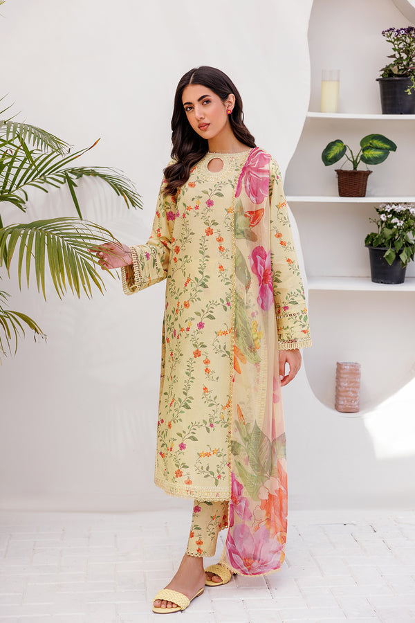 Farasha | Printed Essentials | PASTEL GLEAM by Designer Farasha - House of Maryam - Pakistani Designer Ethnic Wear in {{ shop.shopifyCountryName }}