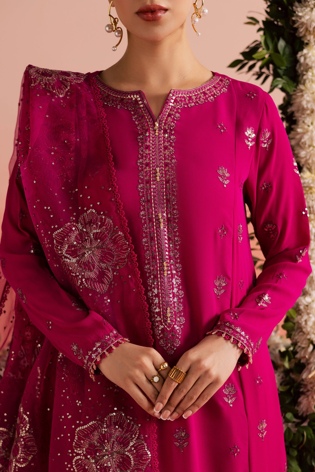 Batik | Gulmohar Festive Eid Edit 26' | Fera 3Pc, image 9