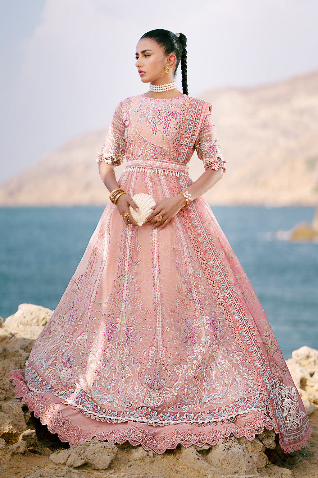 AJR Couture | Dastan Luxury Lawn 25 | Flair -  AJR Couture Ladies Clothes - Original Designer Dress - House of Maryam