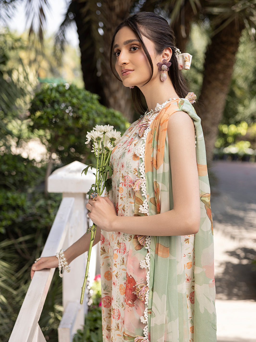 Izel | Oh Spring Lawn 25 | FLORA (A) -  Izel Ladies Clothes - Original Designer Dress - House of Maryam