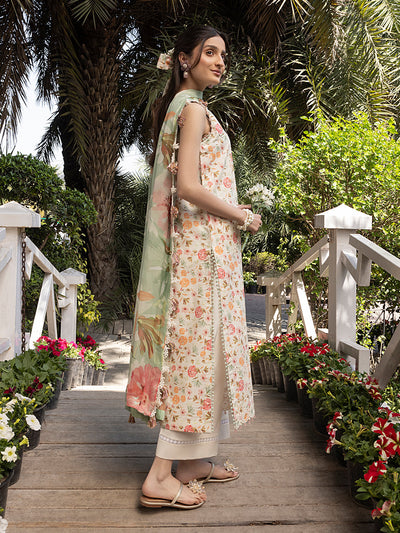 Izel | Oh Spring Lawn 25 | FLORA (A) -  Izel Ladies Clothes - Original Designer Dress - House of Maryam