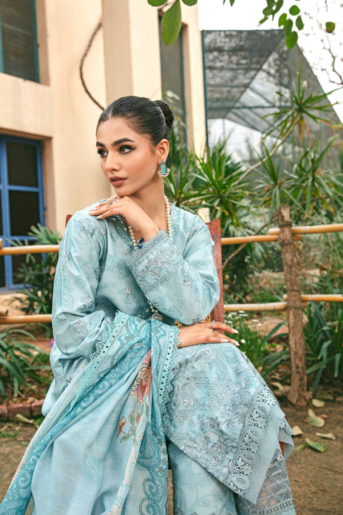 Florent | Luxury Lawn 24 | FFL-8B by Designer Florent - House of Maryam - Pakistani Designer Ethnic Wear in {{ shop.shopifyCountryName }}