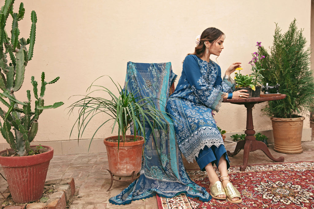 Florent | Luxury Lawn 24 | FFL-5A by Designer Florent - House of Maryam - Pakistani Designer Ethnic Wear in {{ shop.shopifyCountryName }}