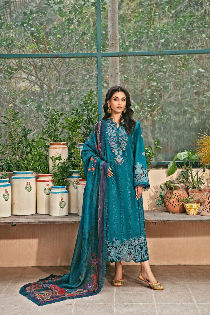 Florent | Luxury Lawn 24 | FFL-2B -  Florent Luxury - Original Designer Dress - House of Maryam