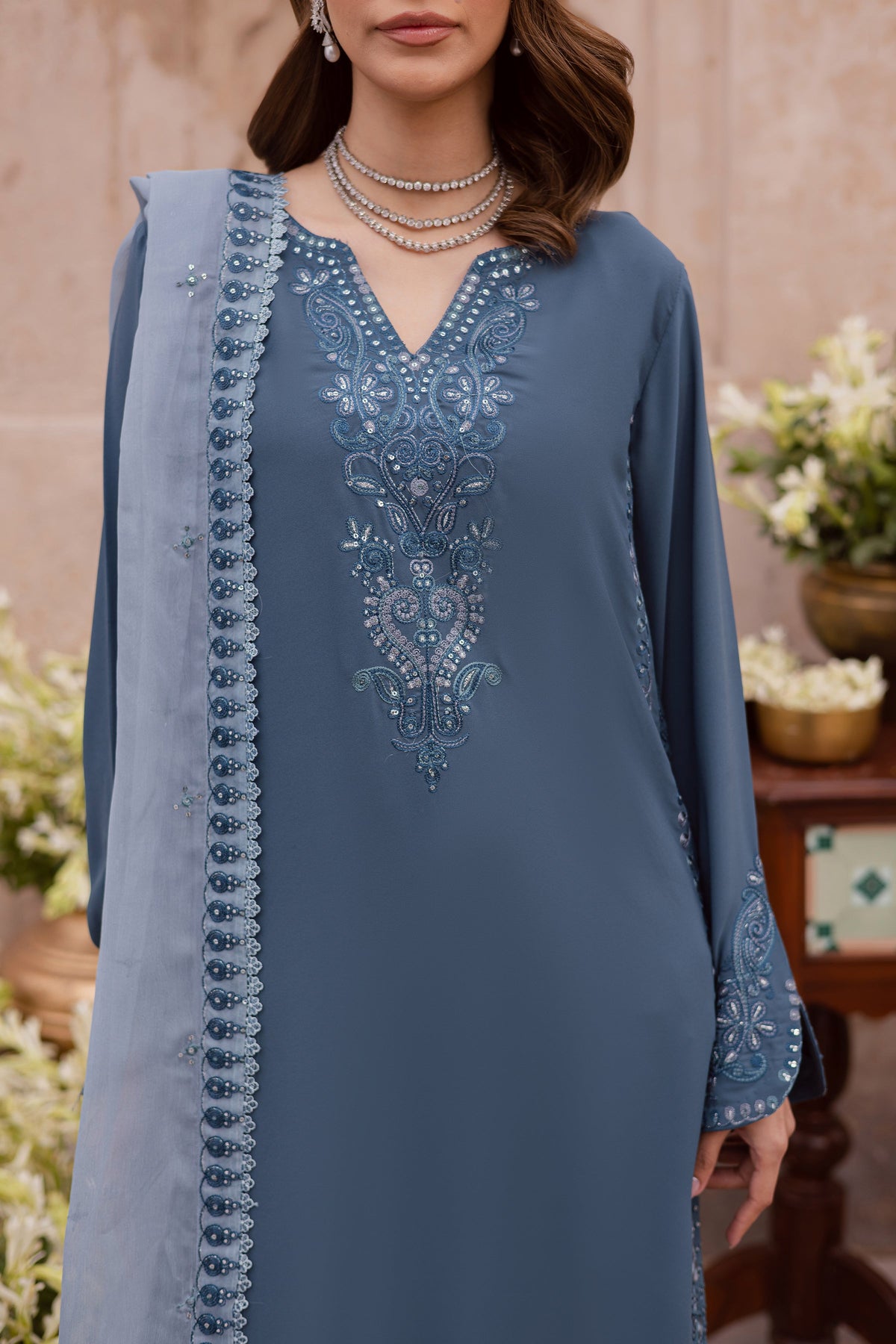 Batik | Gulmohar Festive Eid Edit 26' | Florina 3Pc, image 9