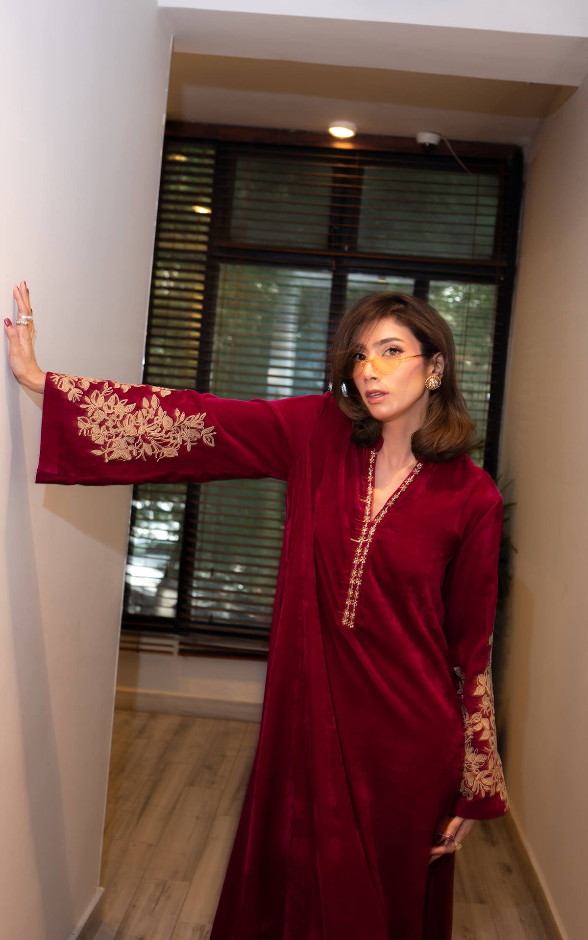 Asifa and Nabeel | Zephyr Formals | Fuchsia Royalty Kaftan, image 4