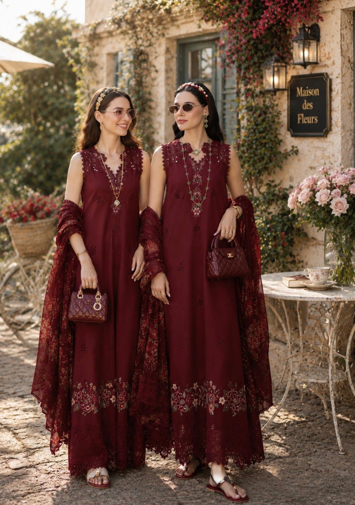 Noor by Saadia Asad | Noor Eid Printskhas 26 | D14 €“ Ruby Royale, image 5
