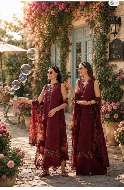 Noor by Saadia Asad | Noor Eid Printskhas 26 | D14 €“ Ruby Royale