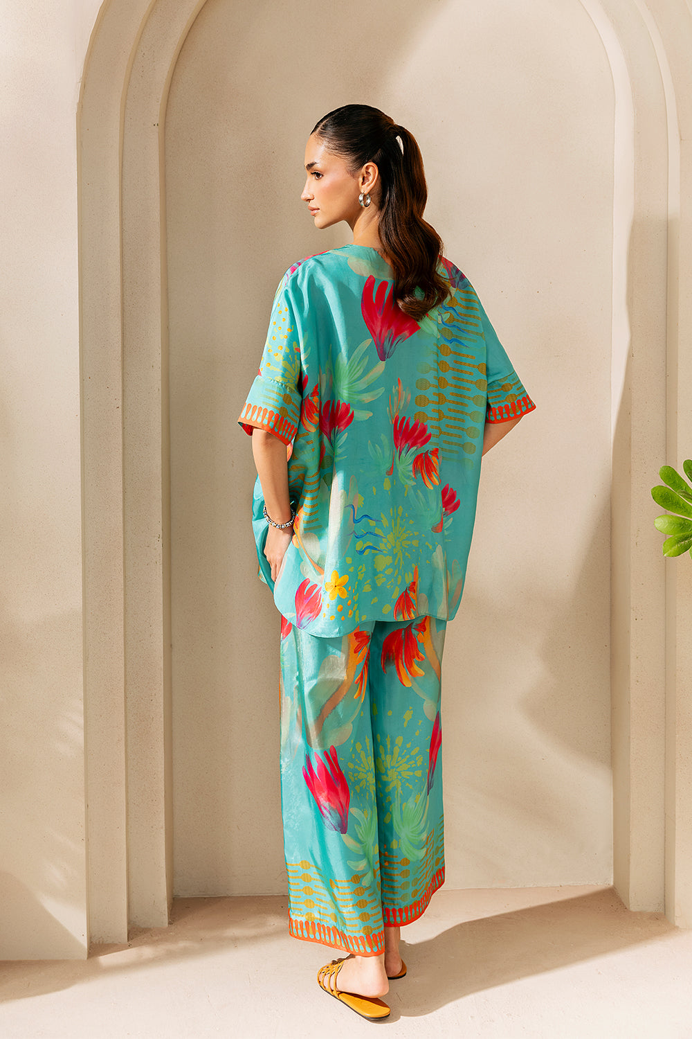 Saira Rizwan | Silk Coords 25 | SUNSET SAMBA - SRSP-25-03