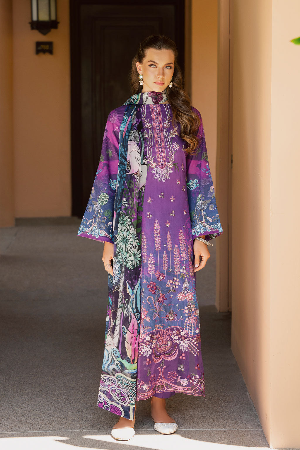 Ramsha | Ghazal Luxury Lawn | G-305 -  Ramsha Ladies Clothes - Original Designer Dress - House of Maryam