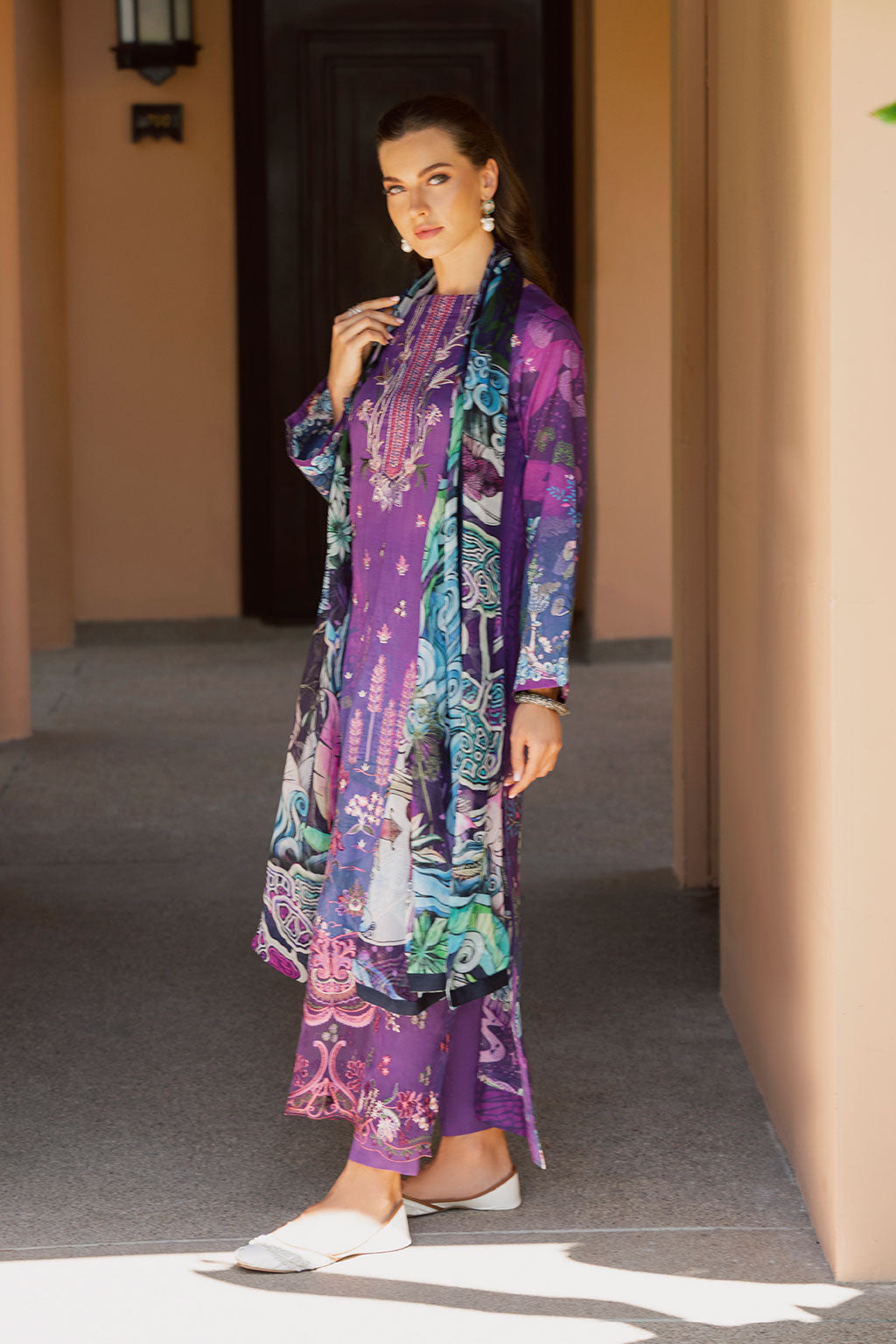 Ramsha | Ghazal Luxury Lawn | G-305 -  Ramsha Ladies Clothes - Original Designer Dress - House of Maryam