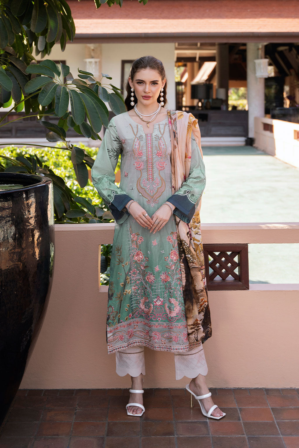 Ramsha | Ghazal Luxury Lawn | G-312 -  Ramsha Ladies Clothes - Original Designer Dress - House of Maryam