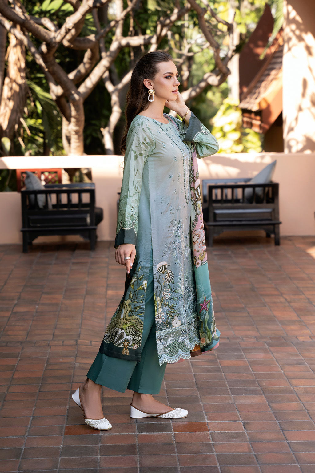 Ramsha | Ghazal Luxury Lawn | G-306 -  Ramsha Ladies Clothes - Original Designer Dress - House of Maryam