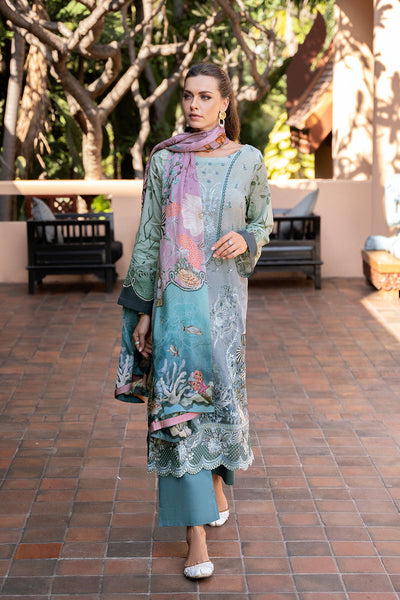 Ramsha | Ghazal Luxury Lawn | G-306 -  Ramsha Ladies Clothes - Original Designer Dress - House of Maryam