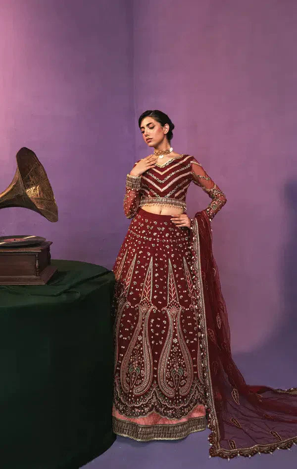 Gisele | Zarish Festive Collection 23 | Lalzari by Designer Gisele - House of Maryam - Pakistani Designer Ethnic Wear in {{ shop.shopifyCountryName }}