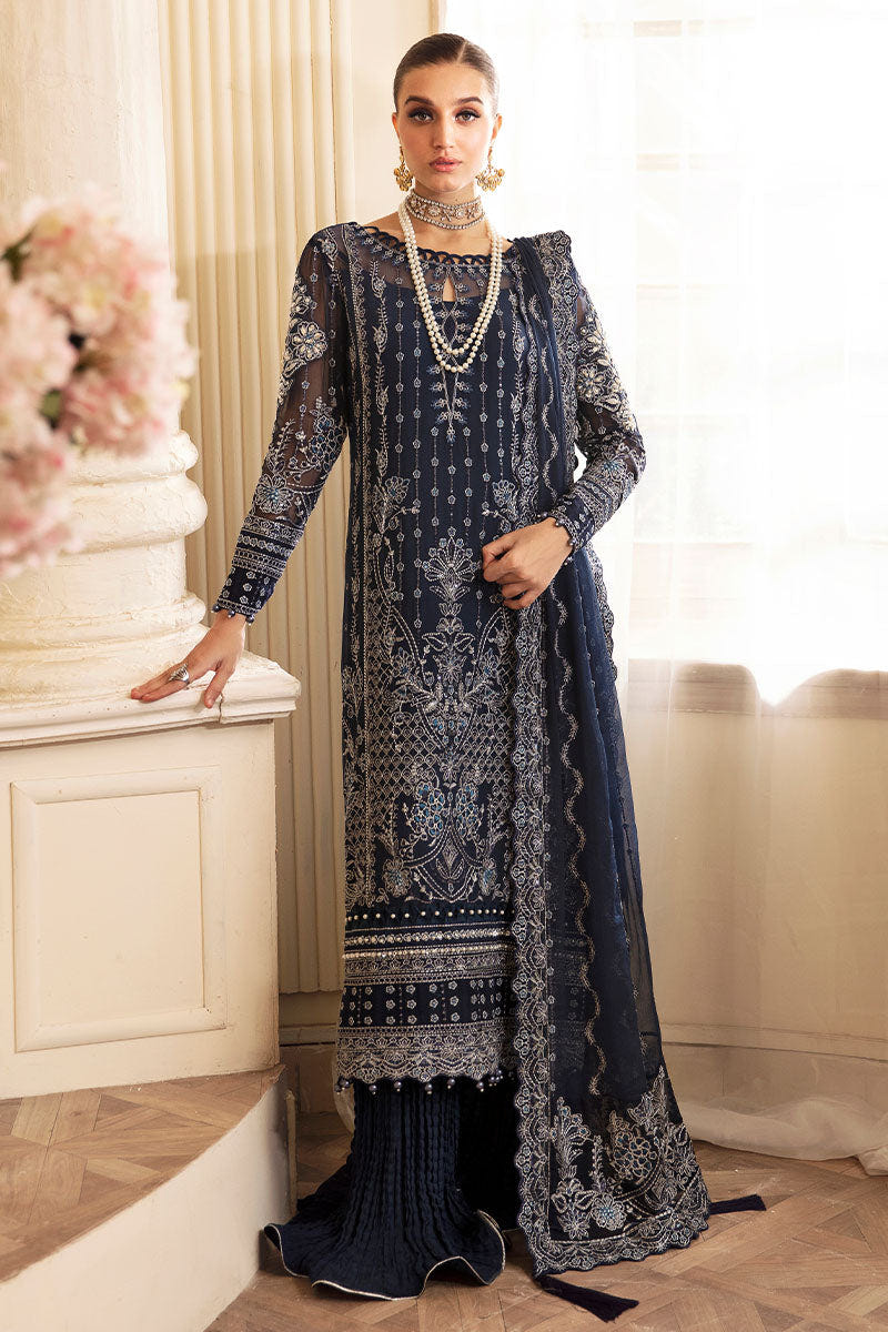 Gulaal | Embroidered Chiffon 24 | Evara -  Gulaal Formal - Original Designer Dress - House of Maryam