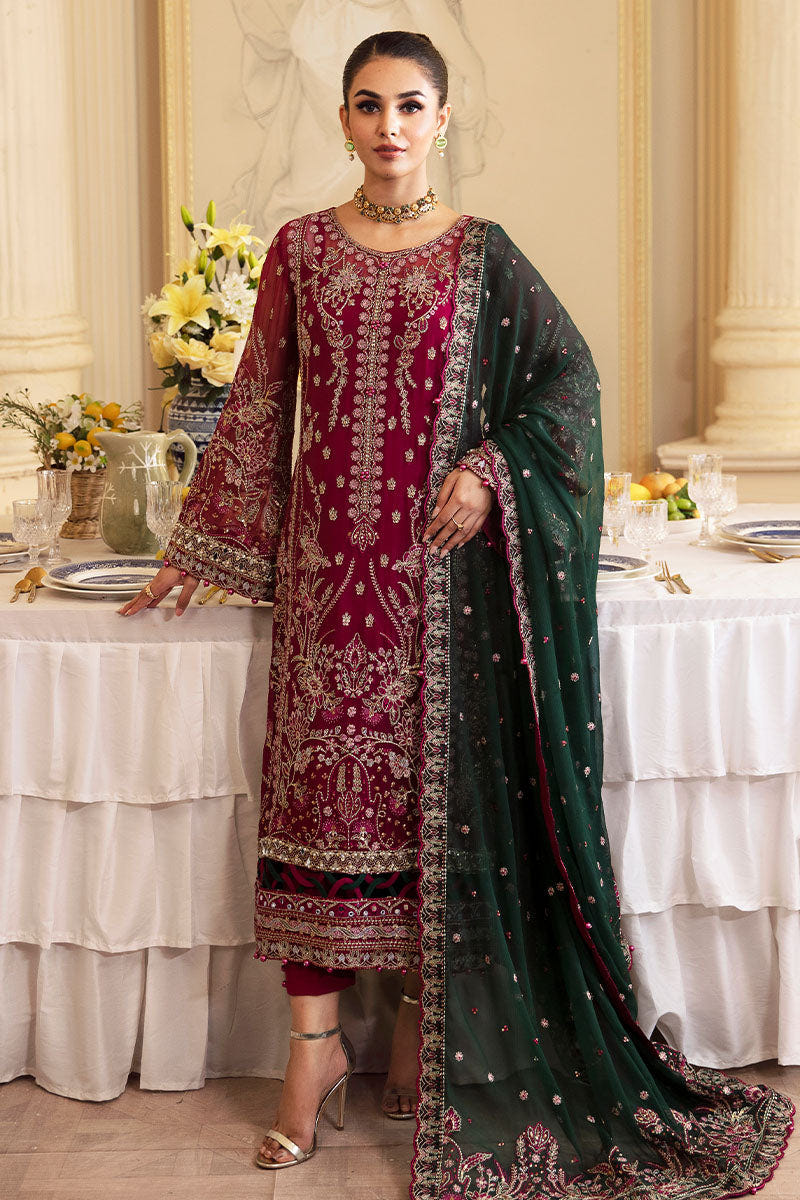 Gulaal | Embroidered Chiffon 24 | Blanca -  Gulaal Formal - Original Designer Dress - House of Maryam