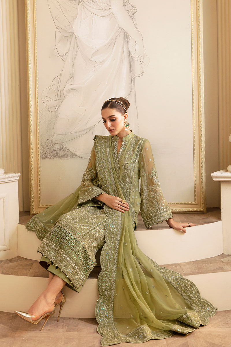 Gulaal | Embroidered Chiffon 24 | Almendra -  Gulaal Formal - Original Designer Dress - House of Maryam