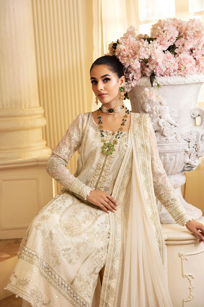Gulaal | Embroidered Chiffon 24 | Delphine -  Gulaal Formal - Original Designer Dress - House of Maryam