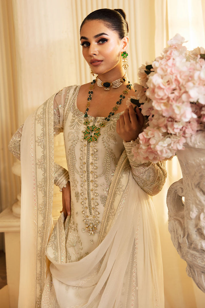 Gulaal | Embroidered Chiffon 24 | Delphine -  Gulaal Formal - Original Designer Dress - House of Maryam