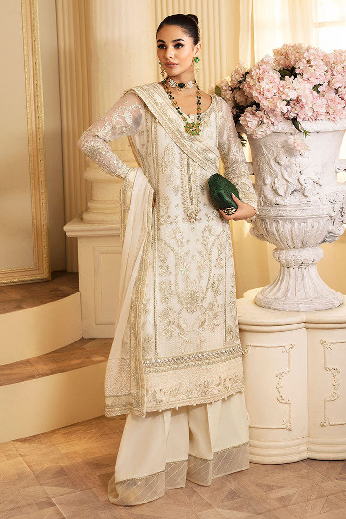 Gulaal | Embroidered Chiffon 24 | Delphine -  Gulaal Formal - Original Designer Dress - House of Maryam