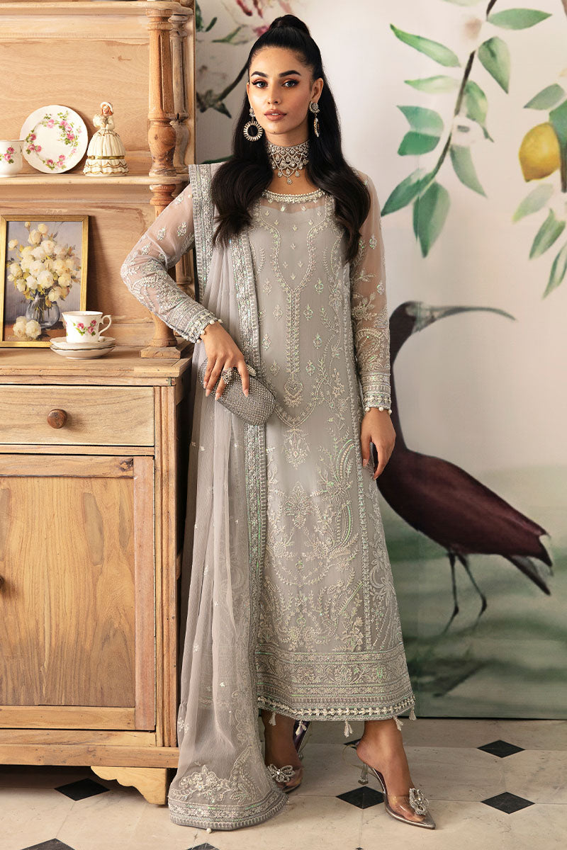 Gulaal | Embroidered Chiffon 24 | Aubrey -  Gulaal Formal - Original Designer Dress - House of Maryam