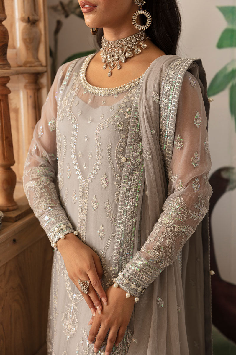 Gulaal | Embroidered Chiffon 24 | Aubrey -  Gulaal Formal - Original Designer Dress - House of Maryam