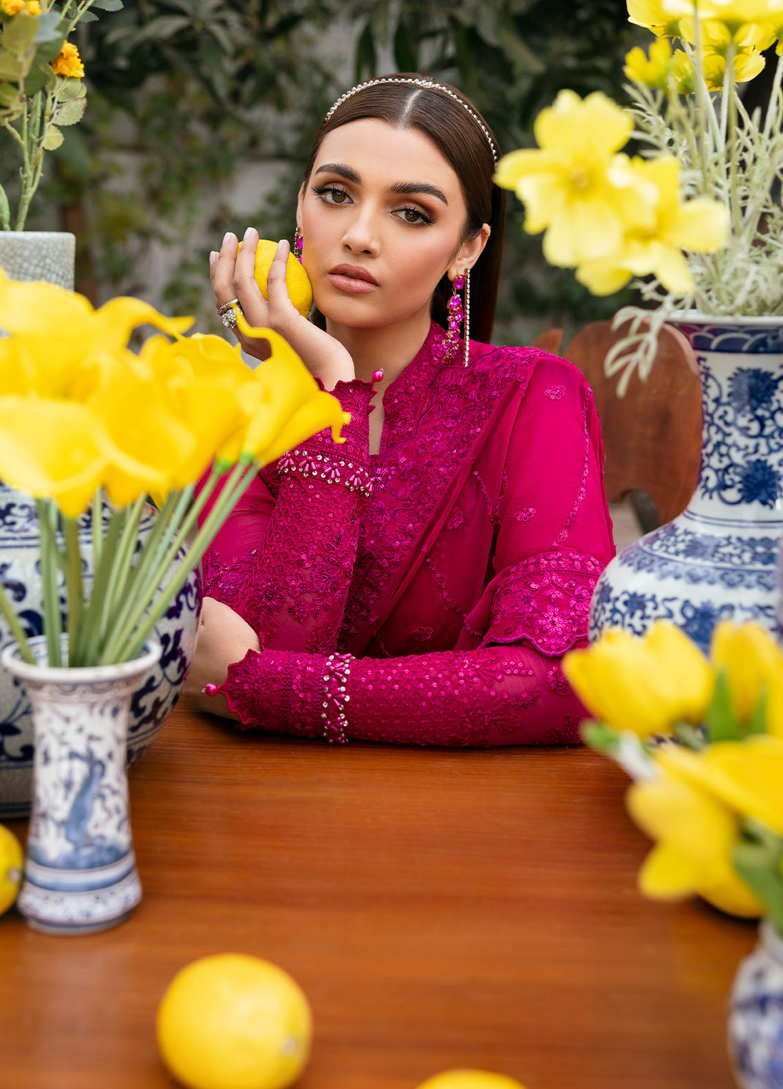 Gulaal | Reverie Embroidered Chiffon | ZEVIRA -  Gulaal Ladies Clothes -  House of Maryam