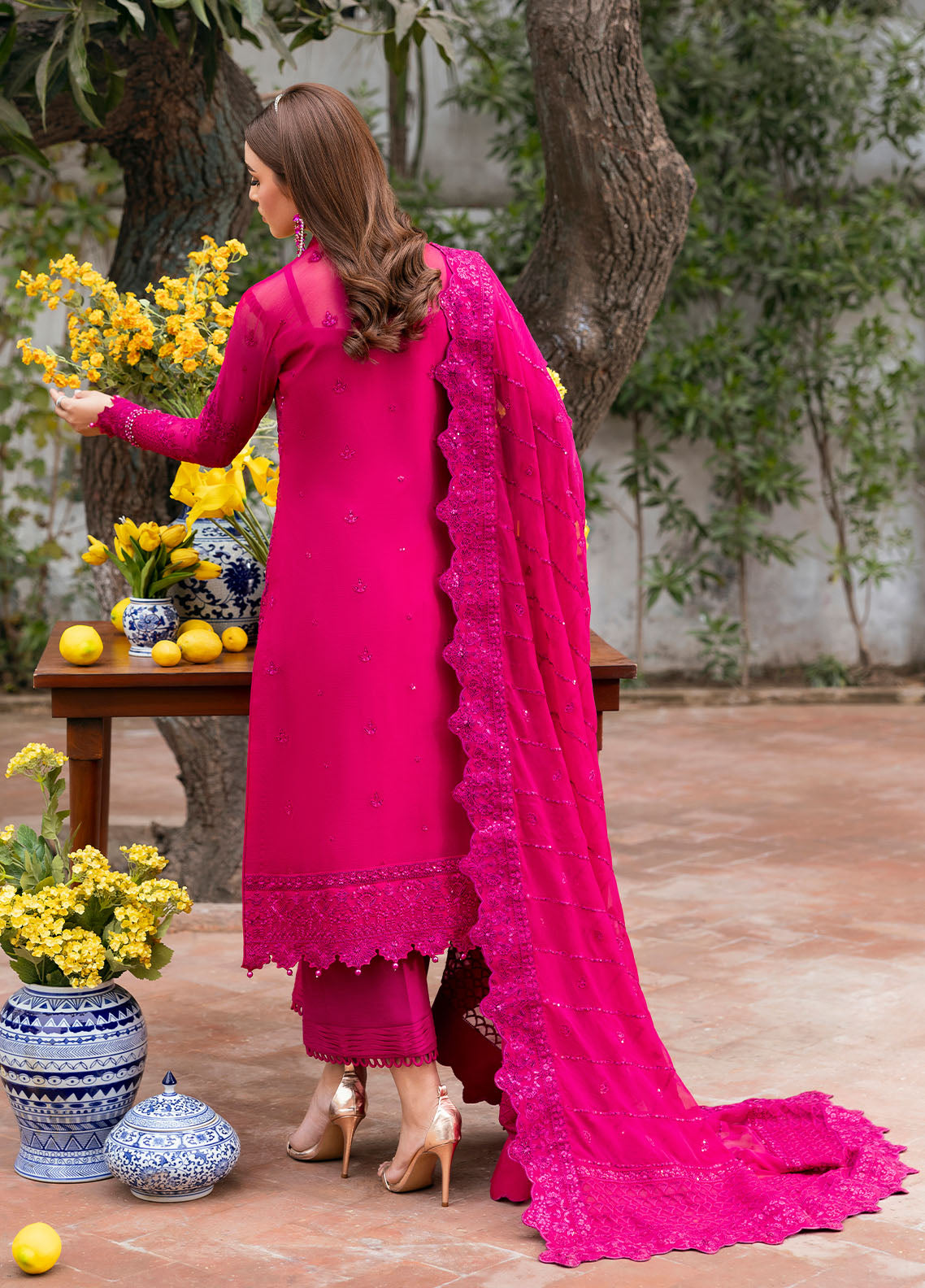 Gulaal | Reverie Embroidered Chiffon | ZEVIRA -  Gulaal Ladies Clothes -  House of Maryam