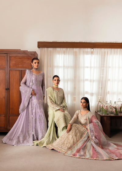 Gulaal | Reverie Embroidered Chiffon | VIRIDA -  Gulaal Ladies Clothes - Original Designer Dress - House of Maryam