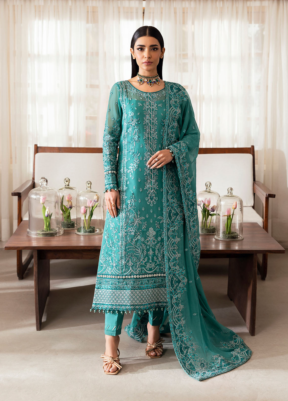 Gulaal | Reverie Embroidered Chiffon | MIRAL -  Gulaal Ladies Clothes - Original Designer Dress - House of Maryam