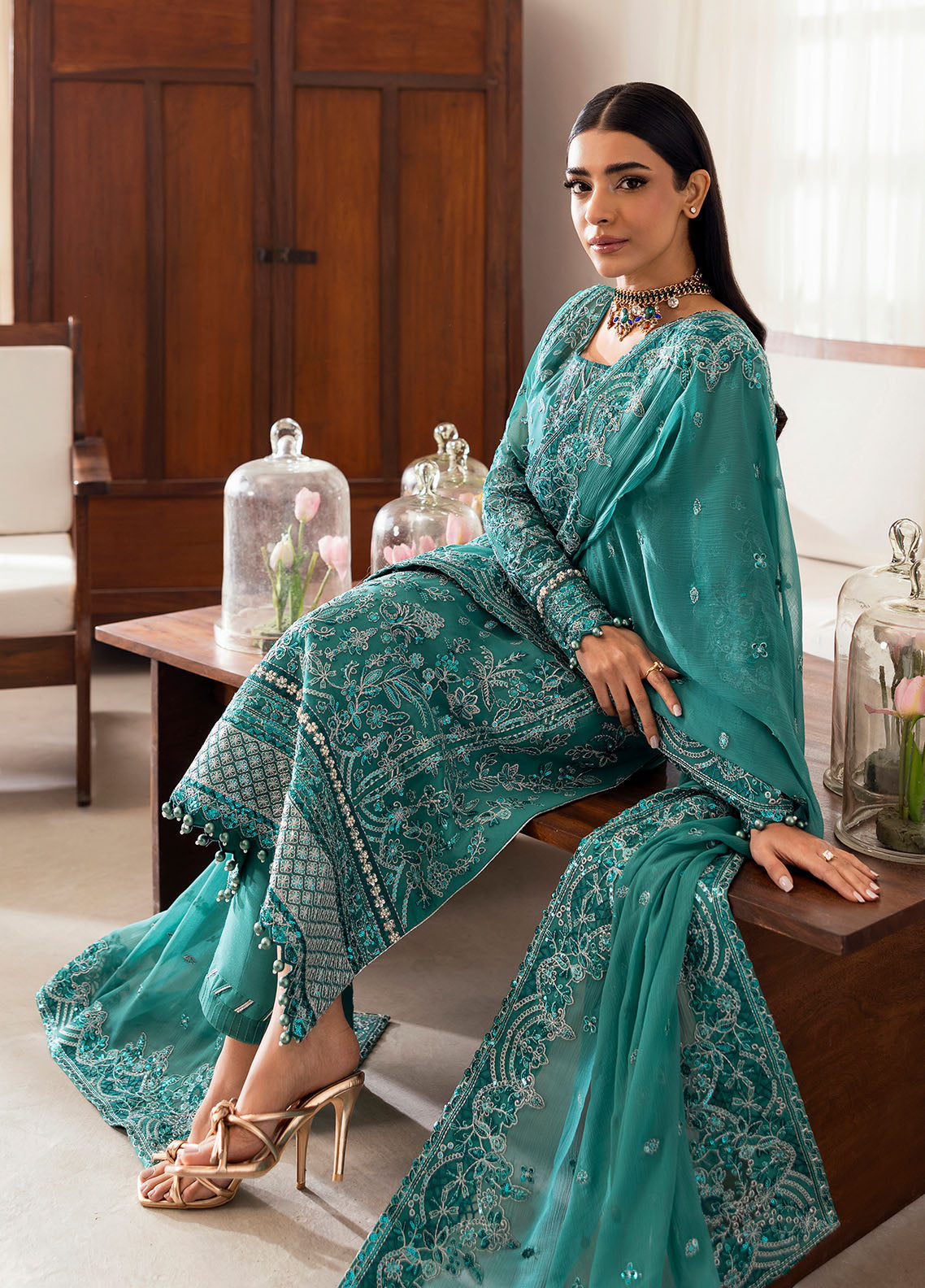 Gulaal | Reverie Embroidered Chiffon | MIRAL -  Gulaal Ladies Clothes - Original Designer Dress - House of Maryam