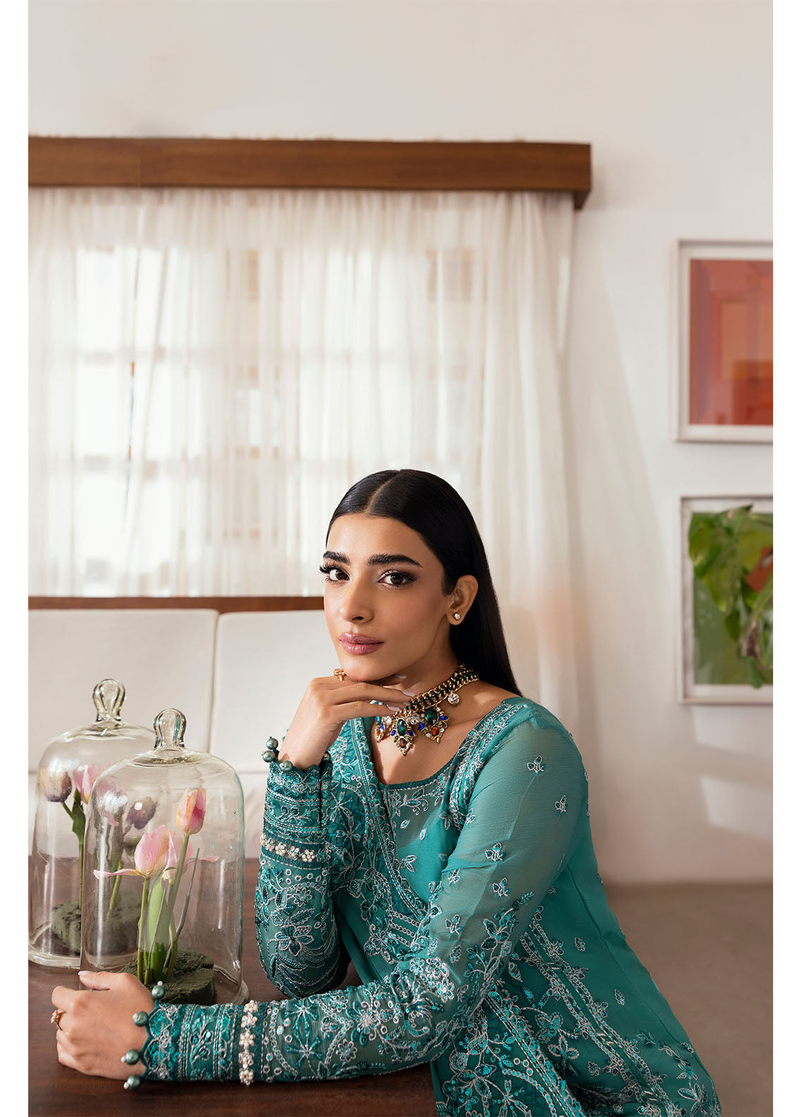 Gulaal | Reverie Embroidered Chiffon | MIRAL -  Gulaal Ladies Clothes - Original Designer Dress - House of Maryam