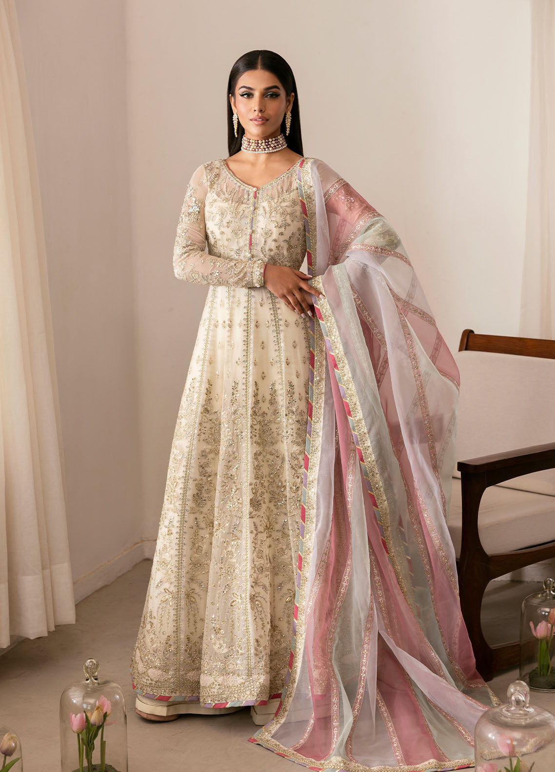 Gulaal | Reverie Embroidered Chiffon | CHIRAGH -  Gulaal Ladies Clothes - Original Designer Dress - House of Maryam